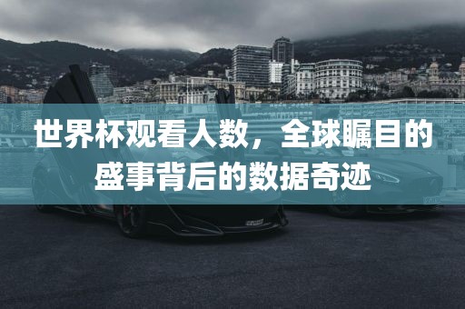 世界杯观看人数，全球瞩目的盛事背后漯河市盈旭机械设备有限公司的数据奇迹