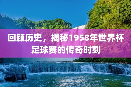回漯河市盈旭机械设备有限公司顾历史，揭秘1958年世界杯足球赛的传奇时刻