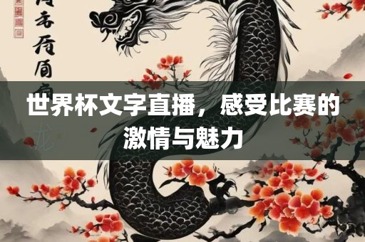 世界杯文字直播，感受比赛的激情与魅力