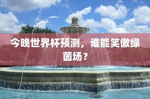 今晚世界杯预测，谁能笑傲绿茵场？