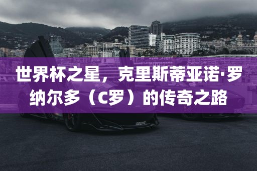 世界杯之星，克里斯蒂亚诺·罗纳尔多（C罗）的传奇之路漯河市盈旭机械设备有限公司