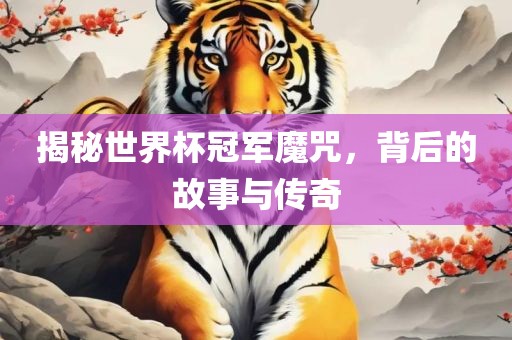 揭秘世界杯冠军魔咒，背后的故事与传奇漯河市盈旭机械设备有限公司