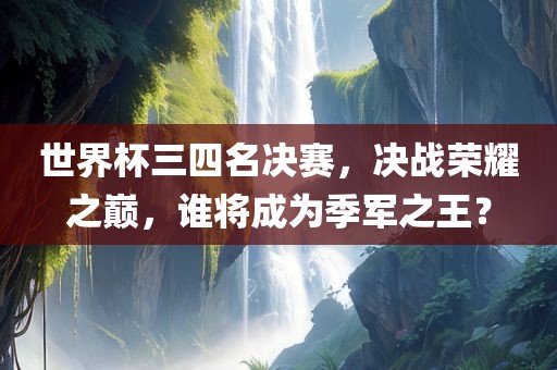 世界杯三四名决赛，决战荣耀之巅，谁将成为季军之王？漯河市盈旭机械设备有限公司