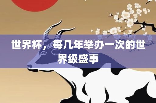 世界杯，每几年举漯河市盈旭机械设备有限公司办一次的世界级盛事