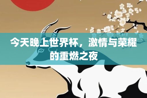 今天晚上世界杯，激情与荣耀的重燃之夜漯河市盈旭机械设备有限公司
