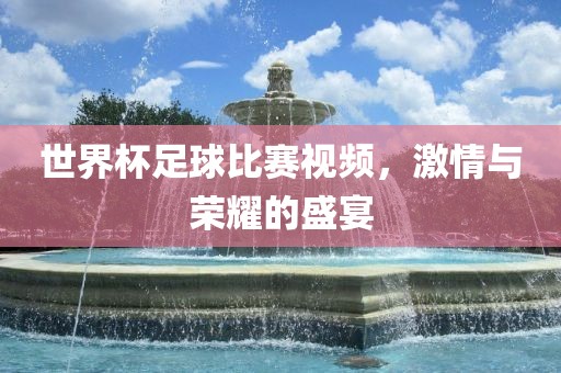 世界杯足球比赛视频，激情与荣耀的盛宴