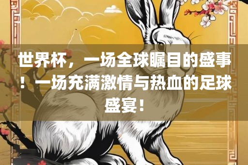世界杯，一场全球瞩目的盛事！一场充满激情与热血的足球盛宴！漯河市盈旭机械设备有限公司