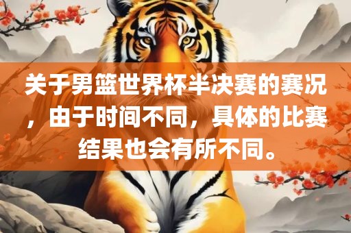 关于男篮世界杯半决赛的赛况，由于时间不同，具体的比赛结果也会有所不同。