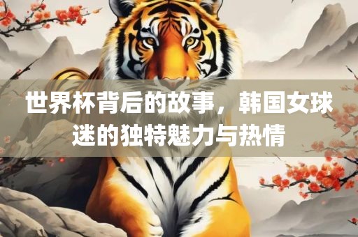 世界杯背后的故事，韩国女球迷的独特魅力与热情