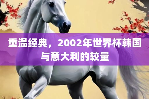 重温经典，2002年世界杯韩国与意大利的较量