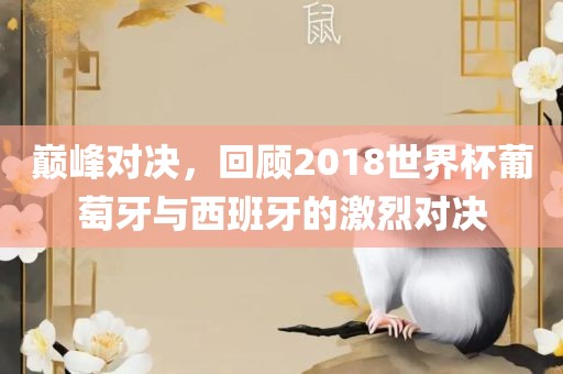 巅峰对决，回顾2018世界杯葡萄牙与西班牙的激烈对决