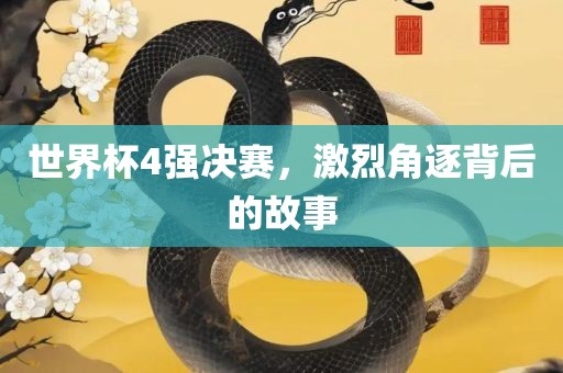 世界杯4强决赛，激烈角逐背后的故事