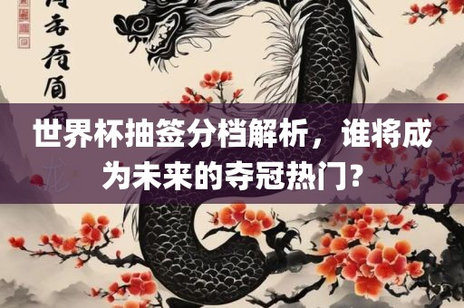 世界杯抽签分档解析，谁将成为未来的夺冠热门？漯河市盈旭机械设备有限公司