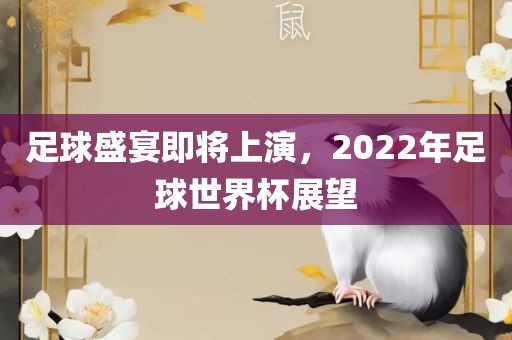 足球盛宴即将上演，2022年足球世界杯展望