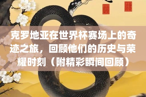 克罗地亚在世界杯赛场上的奇迹之旅，回顾他们的历史与荣耀时刻（附精彩瞬间回顾）漯河市盈旭机械设备有限公司