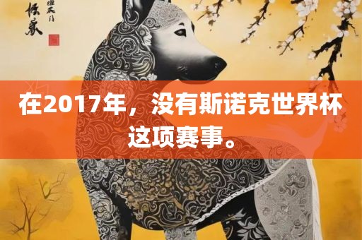 在2017年，没有斯诺克世界杯这项赛事。