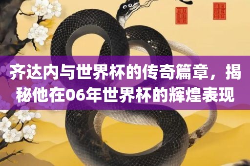 齐达内与世界杯的传奇篇章，揭秘他在06年世界杯的辉煌表现漯河市盈旭机械设备有限公司