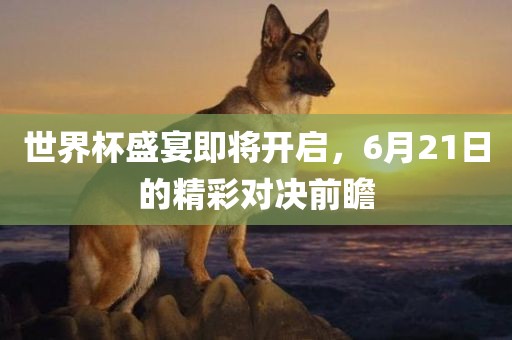 世界杯盛宴即将开启，6月21日的精彩对决前瞻漯河市盈旭机械设备有限公司