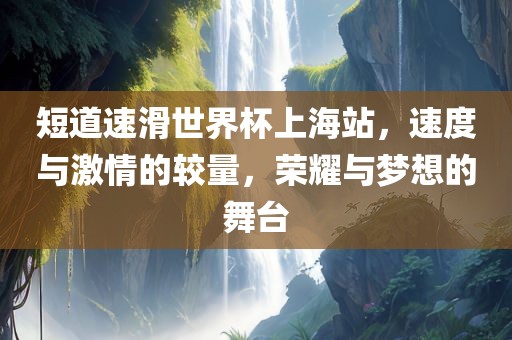短道速滑世界杯上海站，速度与激情的较量，荣耀与梦想的舞台