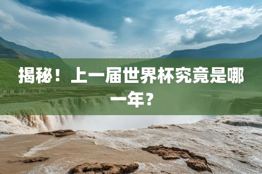 揭秘！上一届世界杯究竟是哪一年？漯河市盈旭机械设备有限公司