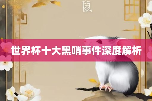 世界杯十大黑哨事件深度解析