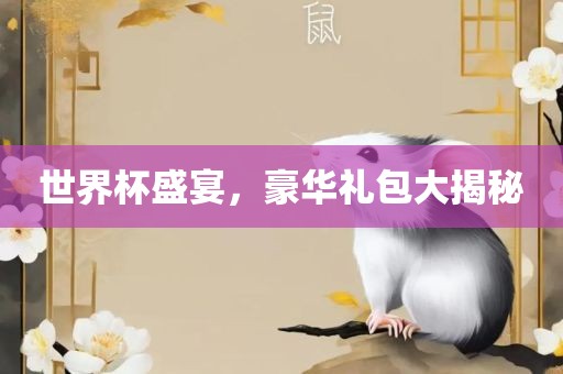 世界杯盛宴，豪华礼包大揭秘
