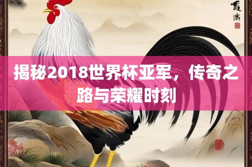 揭秘2018世界杯亚军，传奇之路与荣耀时刻漯河市盈旭机械设备有限公司
