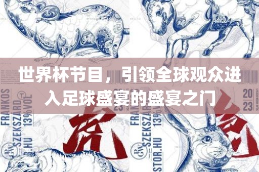 世界杯节目，引领全球观众进入足球盛宴的盛宴之门漯河市盈旭机械设备有限公司