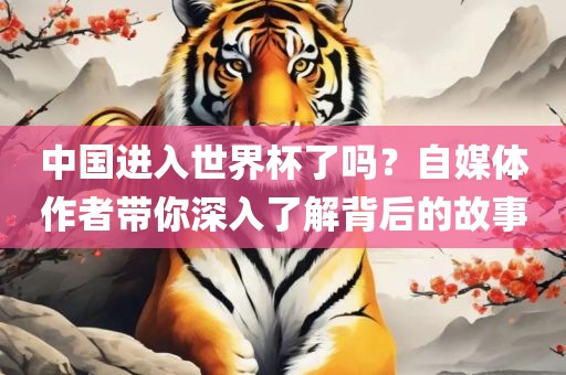 中国进入世界杯了吗？自媒体作者带你深入了解背后的故事漯河市盈旭机械设备有限公司