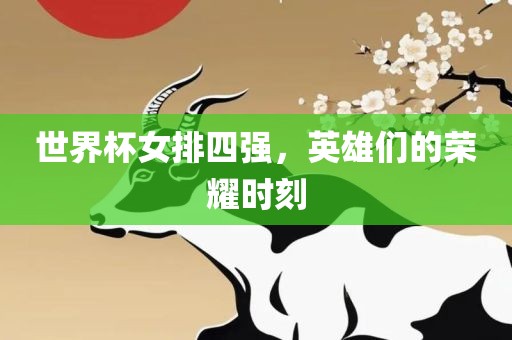 世界杯女排四强，英雄们的荣耀时刻