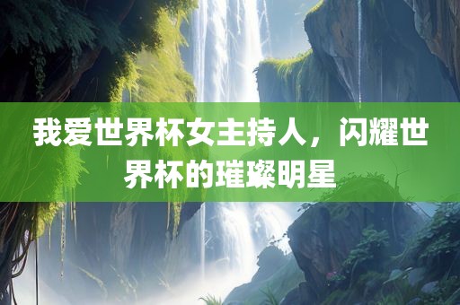 我爱世界杯女主持人，闪耀世界杯的璀璨明星漯河市盈旭机械设备有限公司