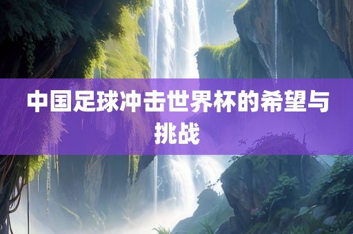 中国足球冲击世界杯的希望与挑战