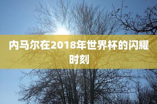 内马尔在2018年世界杯的闪耀时刻漯河市盈旭机械设备有限公司