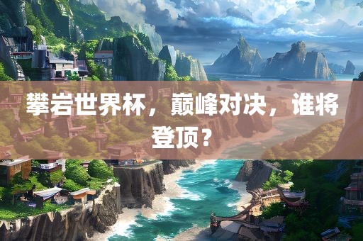 攀岩世界杯，巅峰对决，谁将登顶？