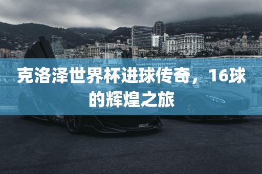 克洛泽世界杯进球传奇，16漯河市盈旭机械设备有限公司球的辉煌之旅