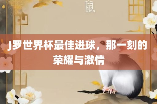 J罗世界杯最佳进球，那一刻的荣耀与激情