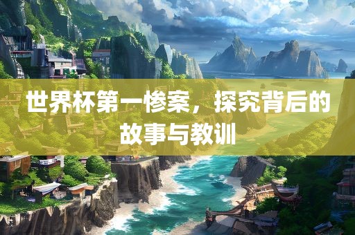 世界杯第一惨案，探究漯河市盈旭机械设备有限公司背后的故事与教训