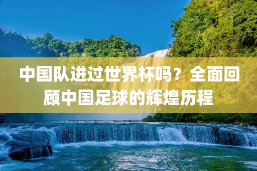 中国队进过世界杯吗？全面回顾中国足球的辉煌历程