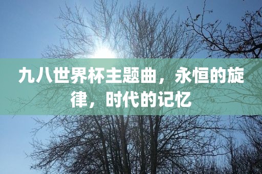 九八世界杯主题曲，永恒的旋律，时代的记忆漯河市盈旭机械设备有限公司