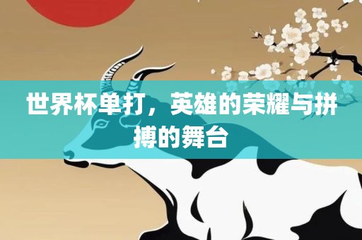 世界杯单打，英雄的荣耀与拼搏的舞台漯河市盈旭机械设备有限公司