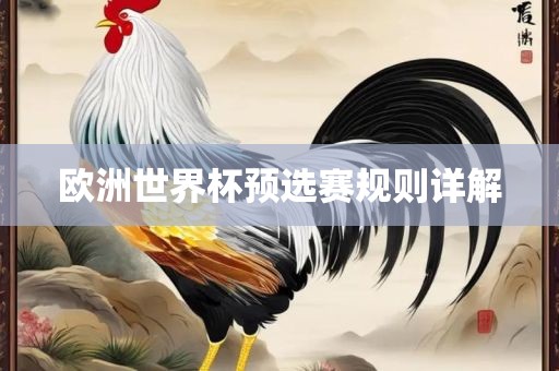欧洲世界杯预选赛规则详解漯河市盈旭机械设备有限公司