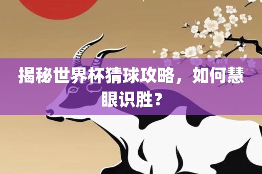揭秘世界杯猜球攻略，如何慧眼识胜？漯河市盈旭机械设备有限公司