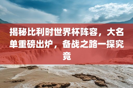 揭秘比利时世界杯阵容，大名单重磅出炉，备战漯河市盈旭机械设备有限公司之路一探究竟