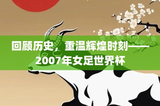 回顾历史，重温辉煌时刻——2007年女足世界杯