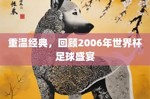 重温经典，回顾2006年世界杯足球盛宴漯河市盈旭机械设备有限公司