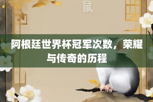 阿根廷世界杯冠军次数，荣耀与传奇的历程漯河市盈旭机械设备有限公司