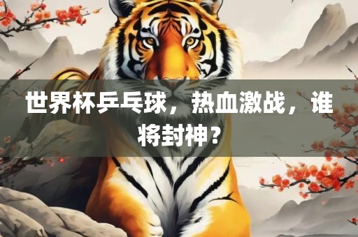 世界杯乒乓球，热血激战，谁将封神？