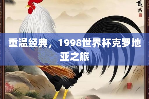 重温经典，1998世界杯克罗地亚之旅漯河市盈旭机械设备有限公司