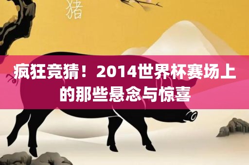 疯狂竞猜！2014世界杯赛场上的那些悬念与惊喜