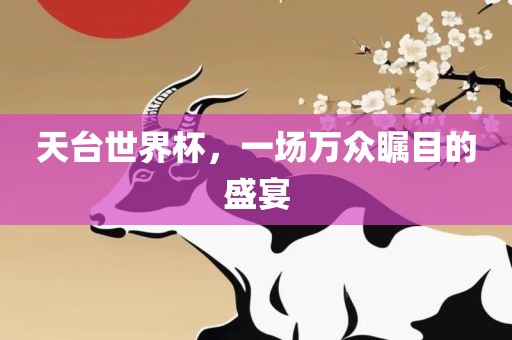 天台世界杯，一场漯河市盈旭机械设备有限公司万众瞩目的盛宴